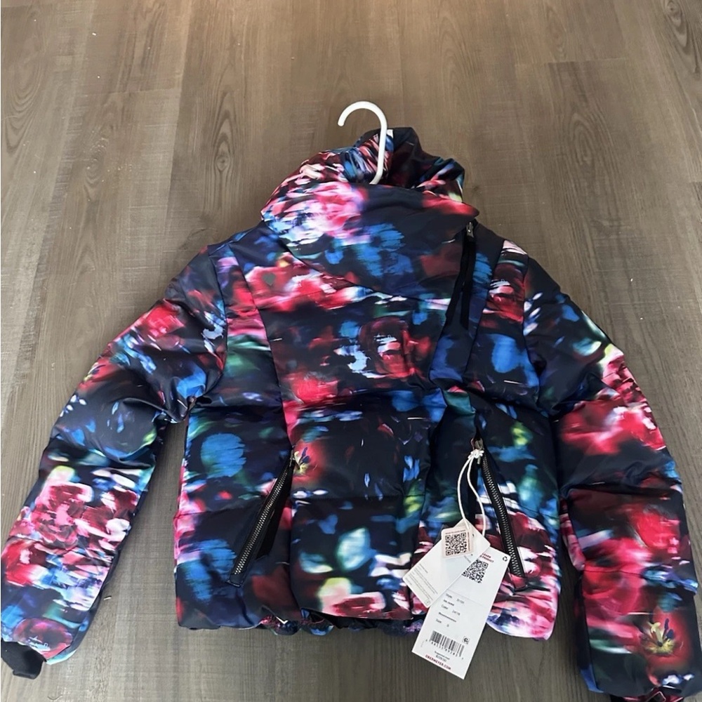 Girl’s Obermeyer Multicolor Floral Puffer Jacket